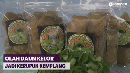 Gurih dan Renyah! Ibu di Palembang Olah Daun Kelor Jadi Kerupuk Kemplang