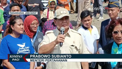 Menhan Prabowo Disambut Susi Pudjiastuti saat Beri Bantuan Mesin Perahu ke Nelayan di Pangandaran!