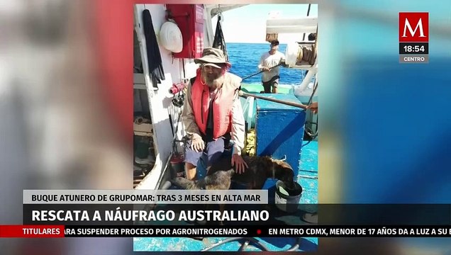 Náufrago australiano y su perrita son rescatados por un buque atunero de GrupoMar