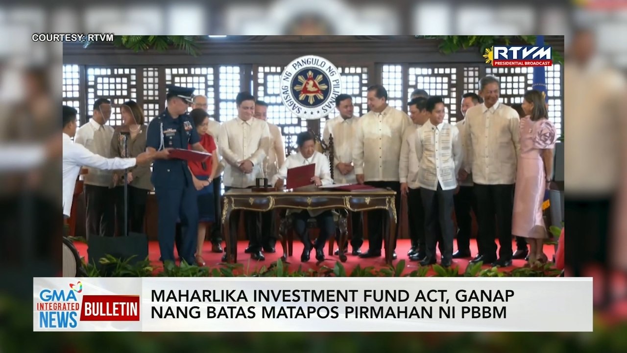Maharlika Investment Fund Act, ganap nang batas matapos pirmahan ni Pres. Marcos | GMA Integrated News Bulletin