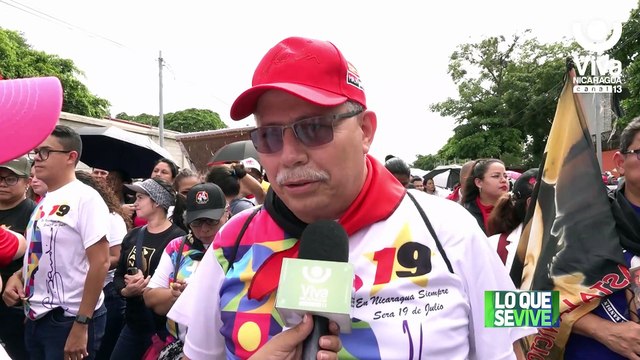 Militancia sandinista celebra la Alegría de Vivir en Paz en Managua