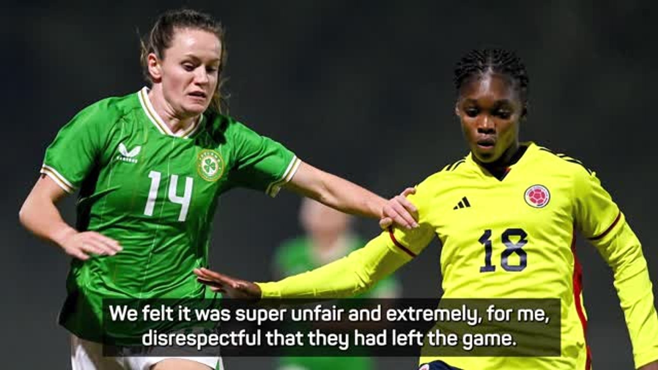 Colombia players say Ireland showed a 'lack of respect' in not completing friendly