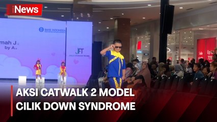 Lenggak-lenggok 2 Model Cilik Down Syndrome Disambut Meriah Penonton Jogja Fashion Trend 2023