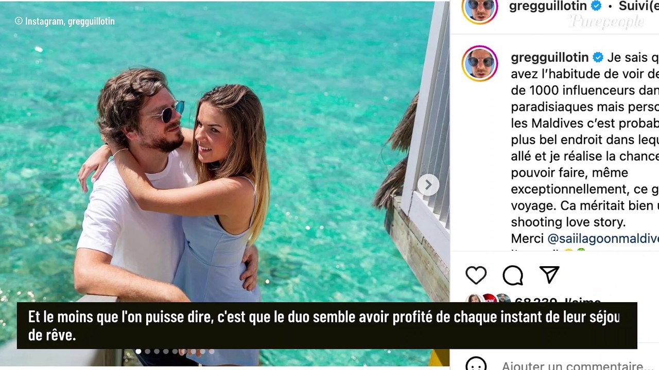 Greg Guillotin au paradis : eau turquoise à l'autre bout du monde, câlins... ses vacances de rêve en très bonne compagnie