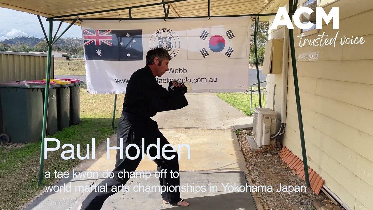 Taekwondo black belt Paul Holden heads to World Martial Arts Championships.