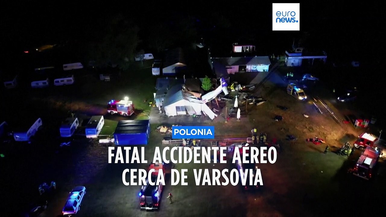 Polonia | Cinco muertos y ocho heridos al estrellarse una avioneta cerca de Varsovia por mal tiempo