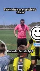 "Lo dieron todo": Entrenador de fútbol felicita a su equipo tras perder 14-0