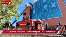 İstanbul’da Dr. Sadi Konuk Eğitim ve Araştırma Hastanesi'nde yangın