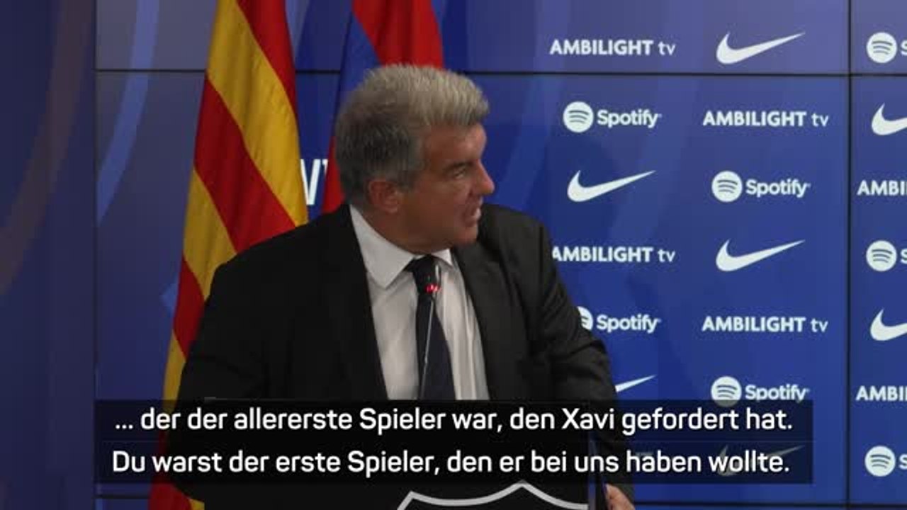 Laporta: 'Bin sehr angetan von Gündogan'