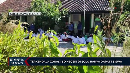 Terkendala Zonasi, SD Negeri di Solo Hanya Dapat Satu Siswa