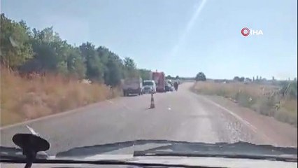 Karşı şeride geçen otomobil traktörle çarpıştı: 1 ölü