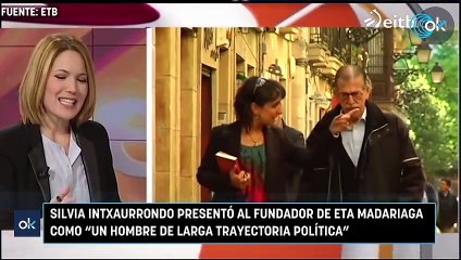 Silvia Intxaurrondo presentó al fundador de ETA Madariaga como "un hombre de larga trayectoria política"