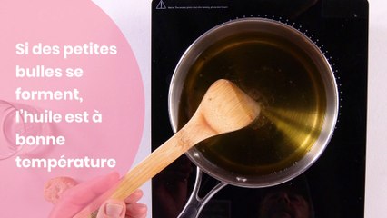 CUISINE ACTUELLE - Coup de pouce - Friture : comment savoir que l'huile est à la bonne température ?