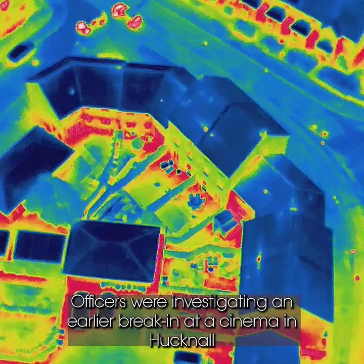 Drone leads officers to hiding suspects