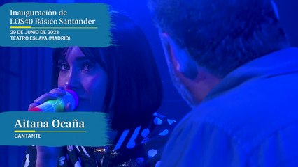 Aitana en el acto de inauguración de LOS40 Básico Santander en el Teatro Eslava