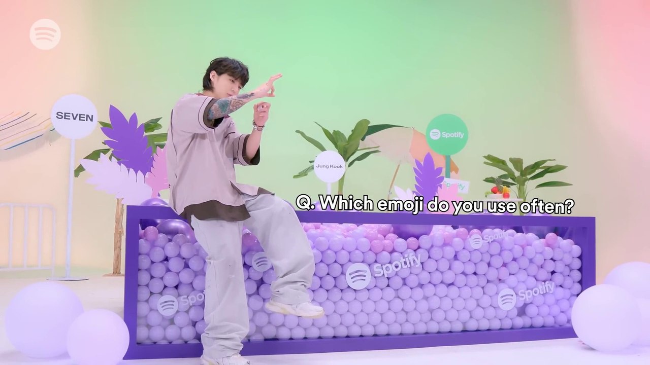 JungKook on set with Spotify Behind the Scenes