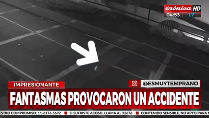 Fantasma causa accidente y todo queda registrado