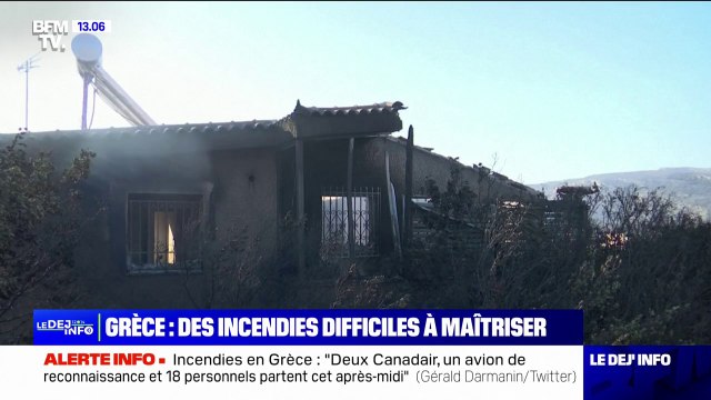 Incendies en Grèce: les feux au sud d'Athènes désormais contenus