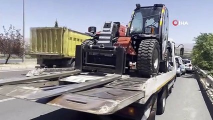 Çekiciye çarpan otomobil hurdaya döndü: 1 yaralı