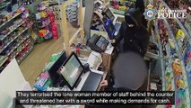 Terrifying sword-point robbery