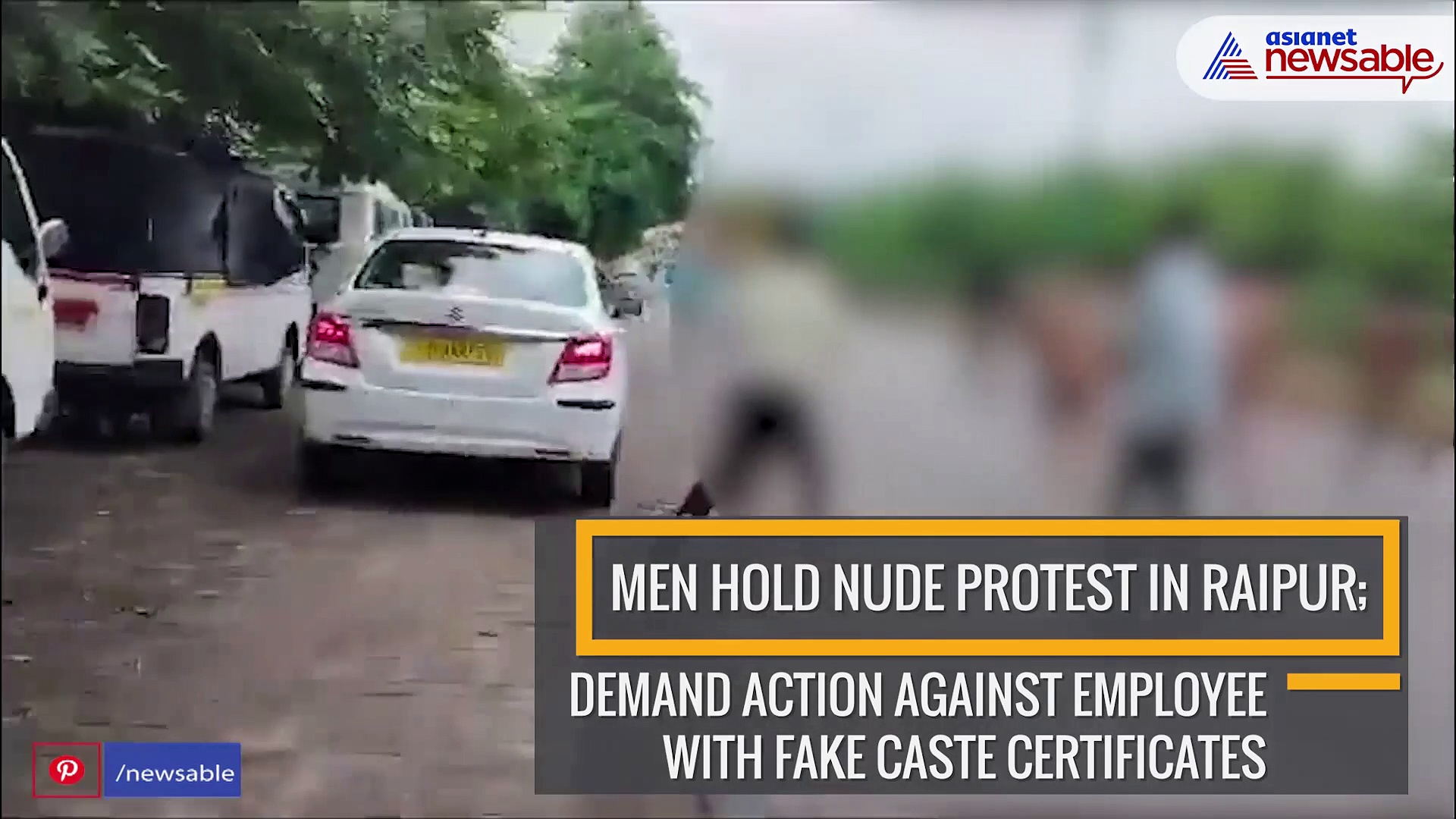 Men hold nude protest In Raipur; demand action against employees with fake caste certificates | WATCH