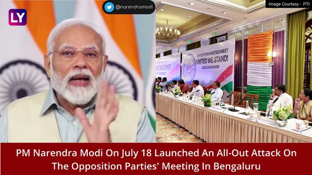 PM Narendra Modi Launches All-Out Attack On Opposition Meet In Bengaluru, Terms It 'Kattar Bhrashtachari Sammelan'