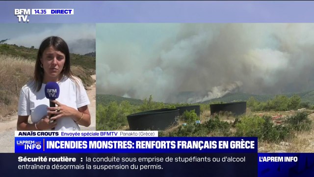 Incendies en Grèce: la France envoie des Canadair et des pompiers en renfort