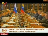 Venezuela y Rusia firman una declaración conjunta que apunta a la cooperación energética bilateral