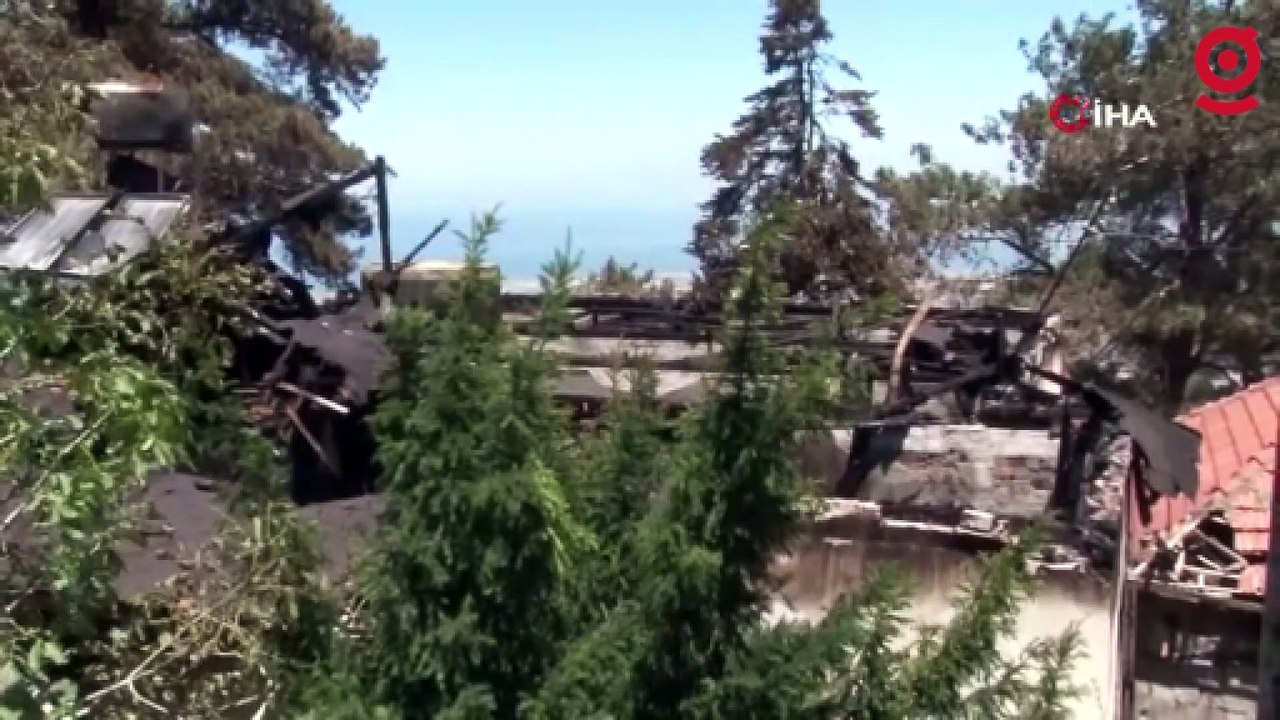 Hatay Belen'deki orman yangınında soğutma çalışmaları sürüyor