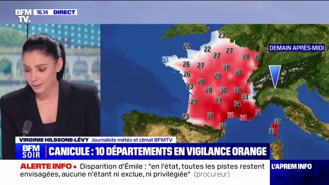 Canicule: 10 départements désormais placés en vigilance orange