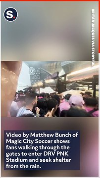 Crowds Rush Through Gates to Escape Storm at Messi's Inter Miami CF Presentation
