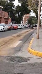 Derrame de aceite en pleno centro