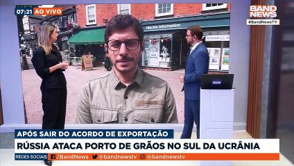Rússia ataca porto de grãos no sul da Ucrânia | BandNews Mundo