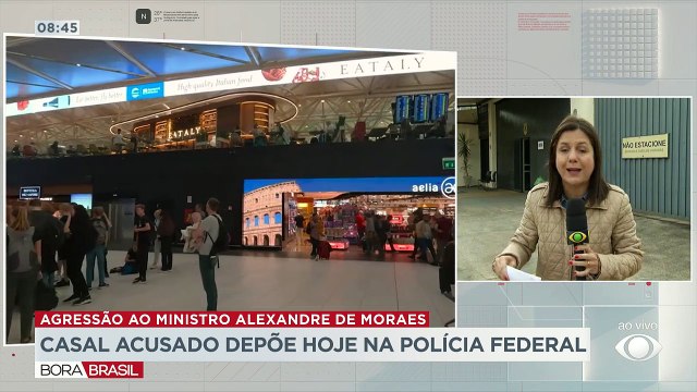Casal acusado de agredir Alexandre de Moraes presta depoimento nesta terça