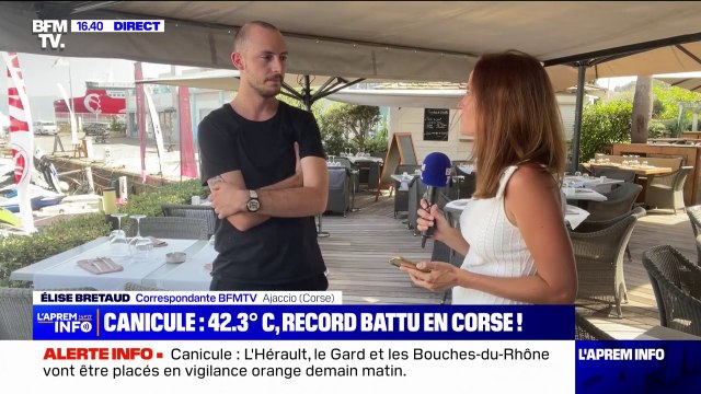 Canicule en Corse: l'activité des restaurateurs pâtit des fortes chaleurs à Ajaccio