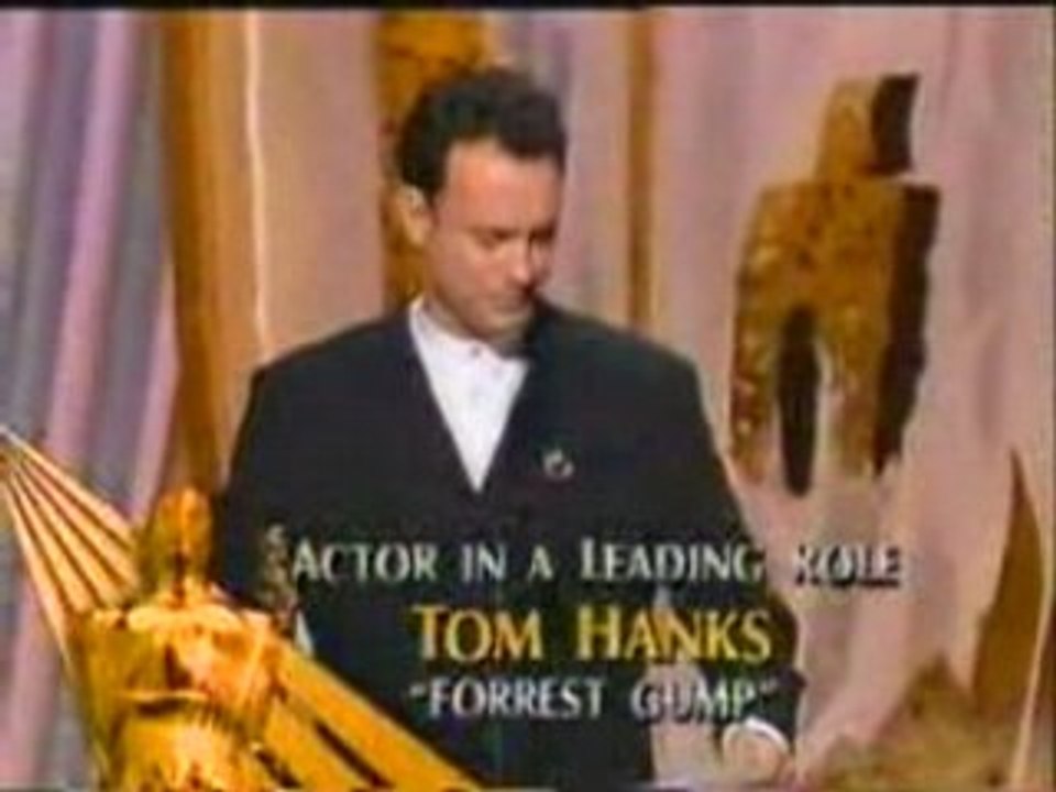 1994 - Tom Hanks Wins The Oscar for Forrest Gump