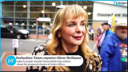 Chesterfield train station ticket office closure vox pop