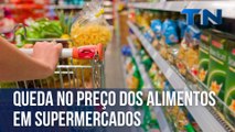 Queda no preço dos alimentos em supermercados