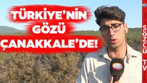 Çanakkale'deki Orman Yangını Devam Ediyor! Sözcü TV Bölgeden Son Durumu Aktardı