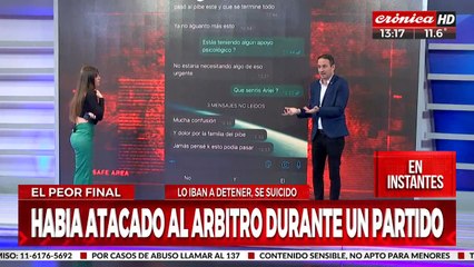 Los chats del árbitro: "Jamás pensé que esto podía pasar"