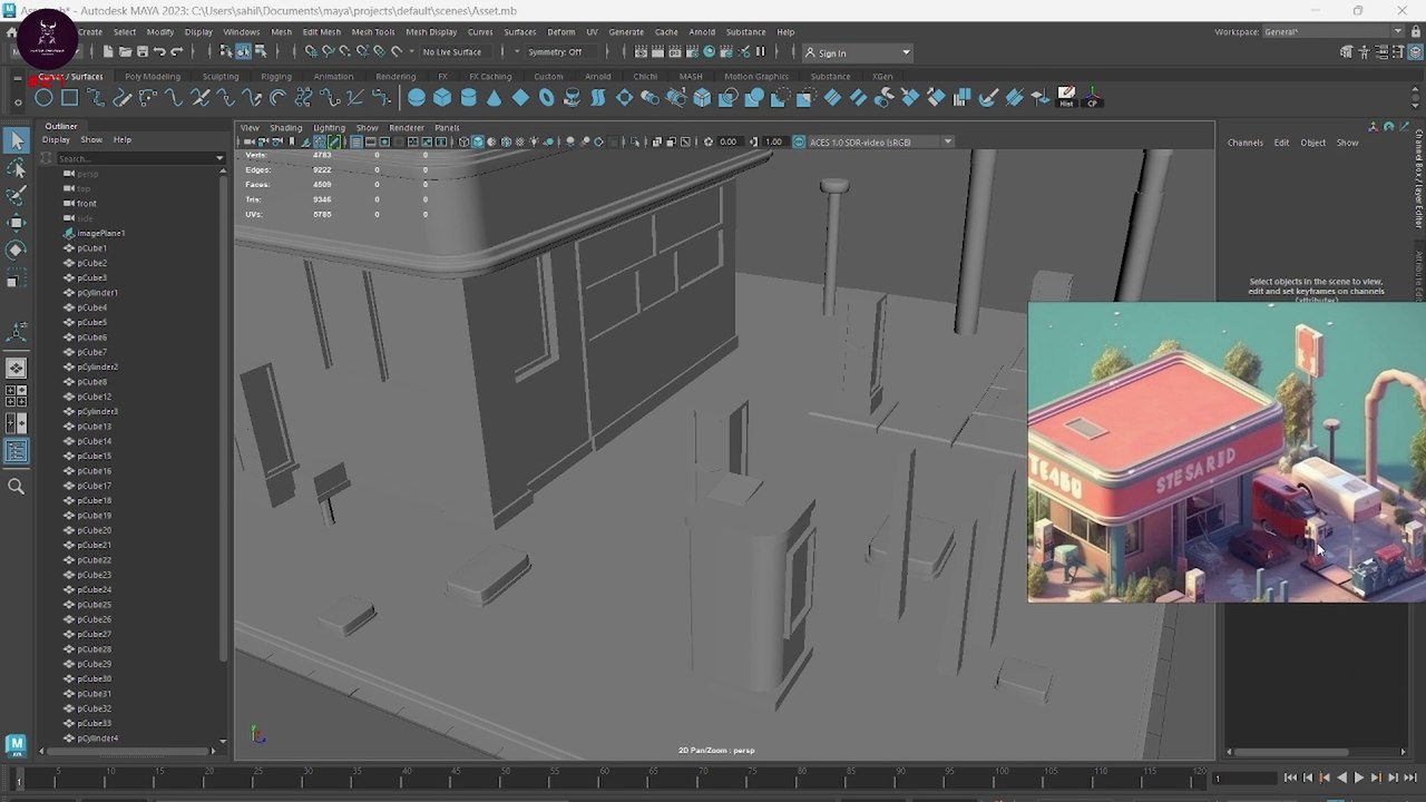 Autodesk Maya Lecture 7 - Game Asset Modeling Demystified - Part 2 | Hastar Creations