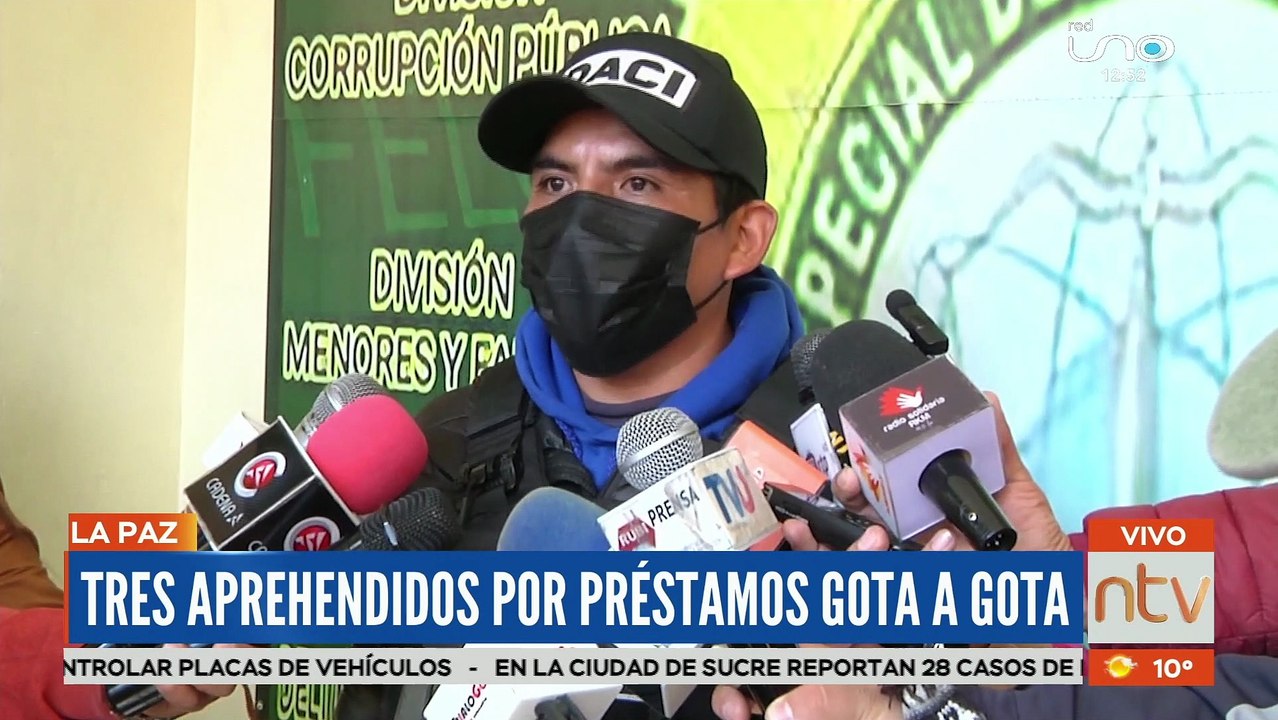 Aprehendidos por préstamos gota a gota