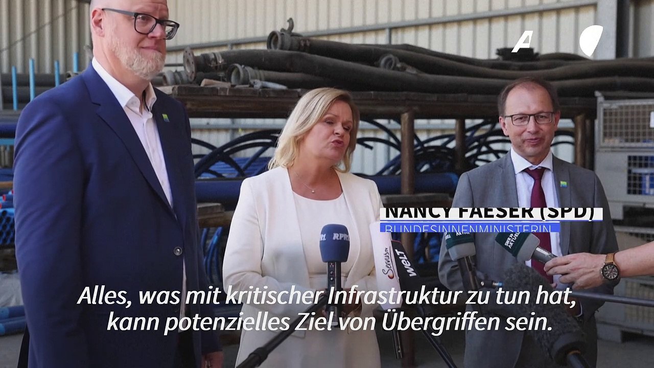 Faeser mahnt zum Schutz von kritischer Infrastruktur