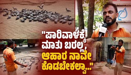 ತನ್ನ ದುಡಿಮೆಯಿಂದ ದಿನಾ ಧಾನ್ಯ ನೀಡುವ ಗಣೇಶ್ ಪೂಜಾರಿ | Pigeon | Mangaluru | Ganesh Poojari