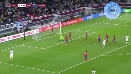 Costa Rica 1-0 Nueva Zelanda - Resumen