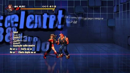 Streets of Rage 4 - In-game Tutorial - Blaze Tricks (Trials)