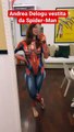 Andrea Delogu, story IG vestita da Spider-Man