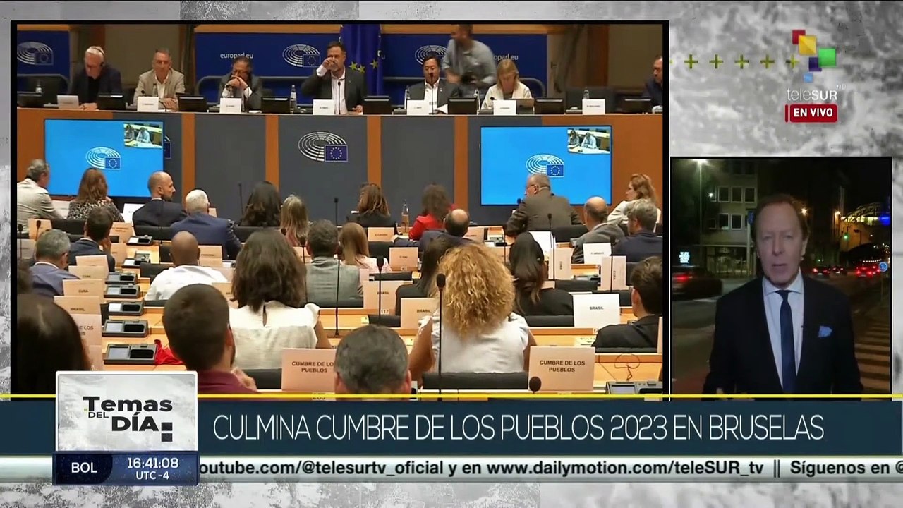 Cumbre de los Pueblos Bruselas 2023 reitera su rechazo al bloqueo económico y violaciones de DD.HH.