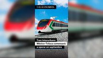 Tren Interurbano México-Toluca comenzará a operar en septiembre