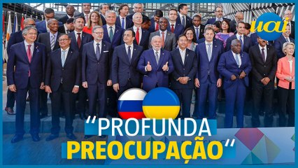 Sem citar Rússia, Celac e UE mostram ‘preocupação’ com guerra na Ucrânia